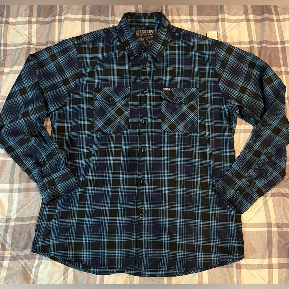 🔥 DIXXON FLANNEL NEW "THE CONRAD" LARGE MEN'S - NIB UNICORN SOLD OUT SEALED 🔥